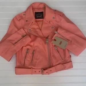 Levi's Belted Faux-Leather Moto Jacket Size S NWT